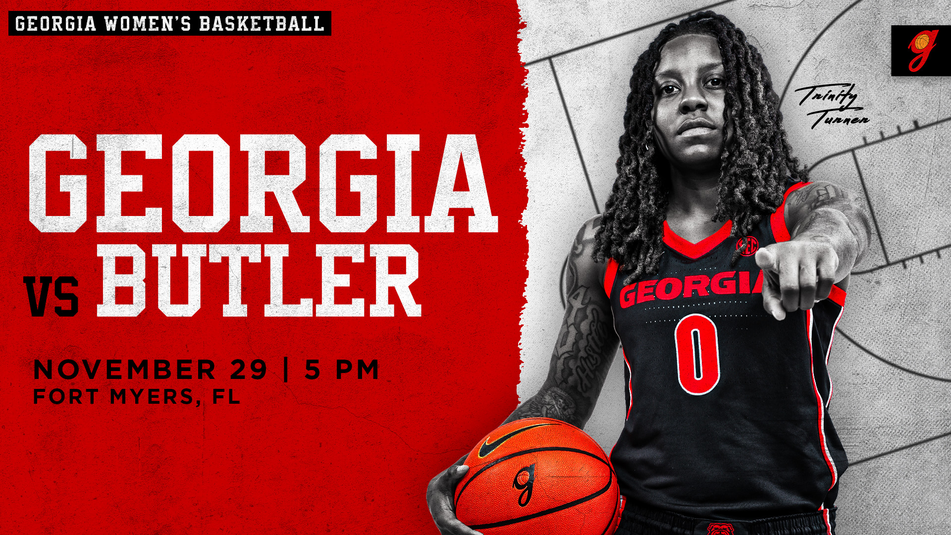 Game notes graphic featuring student-athlete