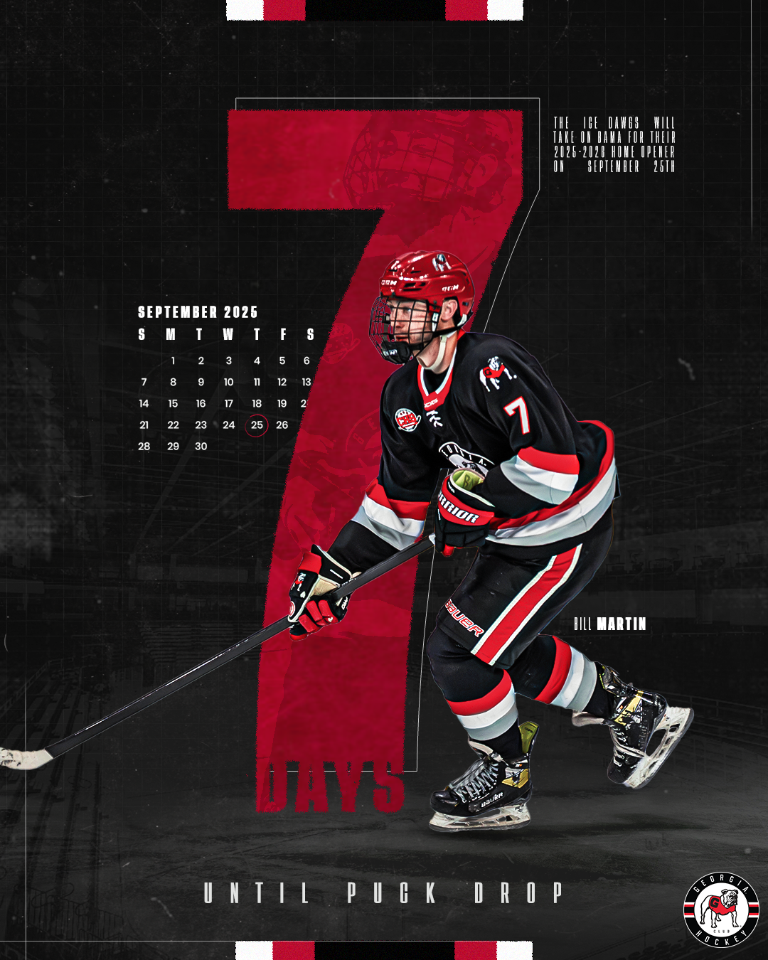 Ice Dawgs countdown graphic