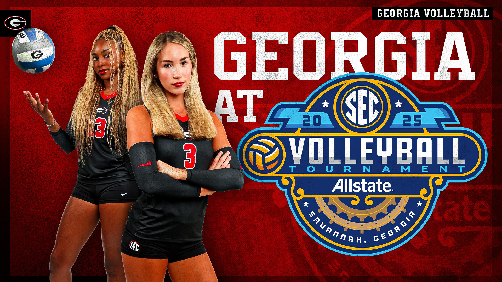 Georgia Bulldogs tournament graphic