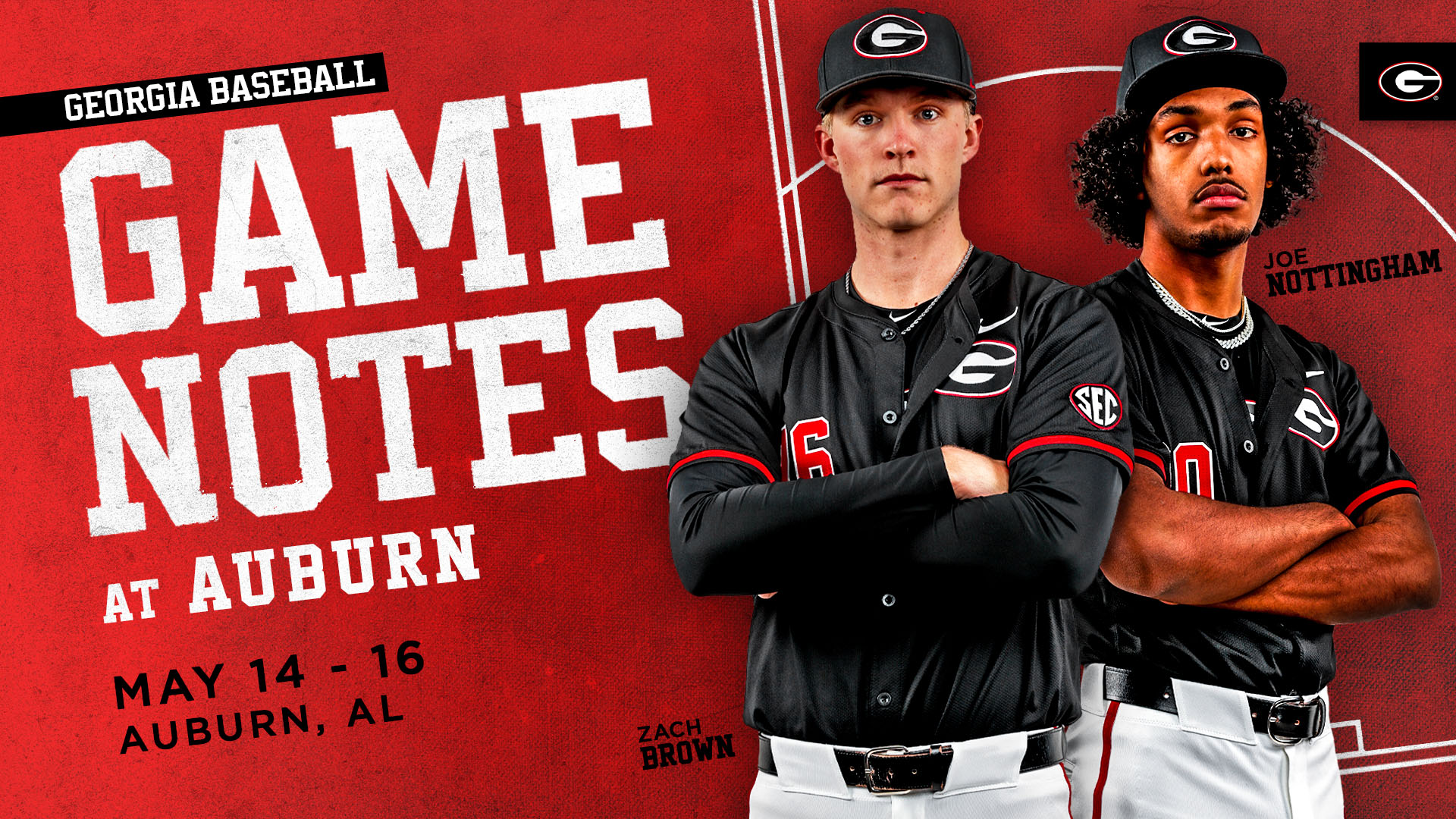 Georgia Bulldogs game notes graphic
