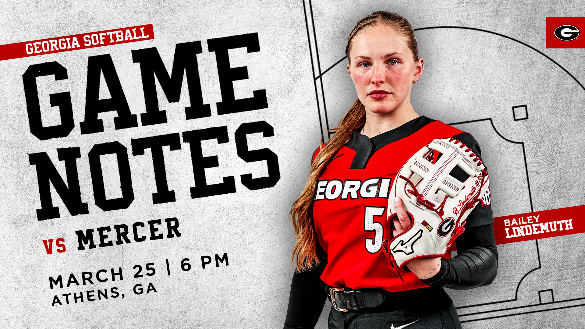 Georgia Bulldogs game notes graphic