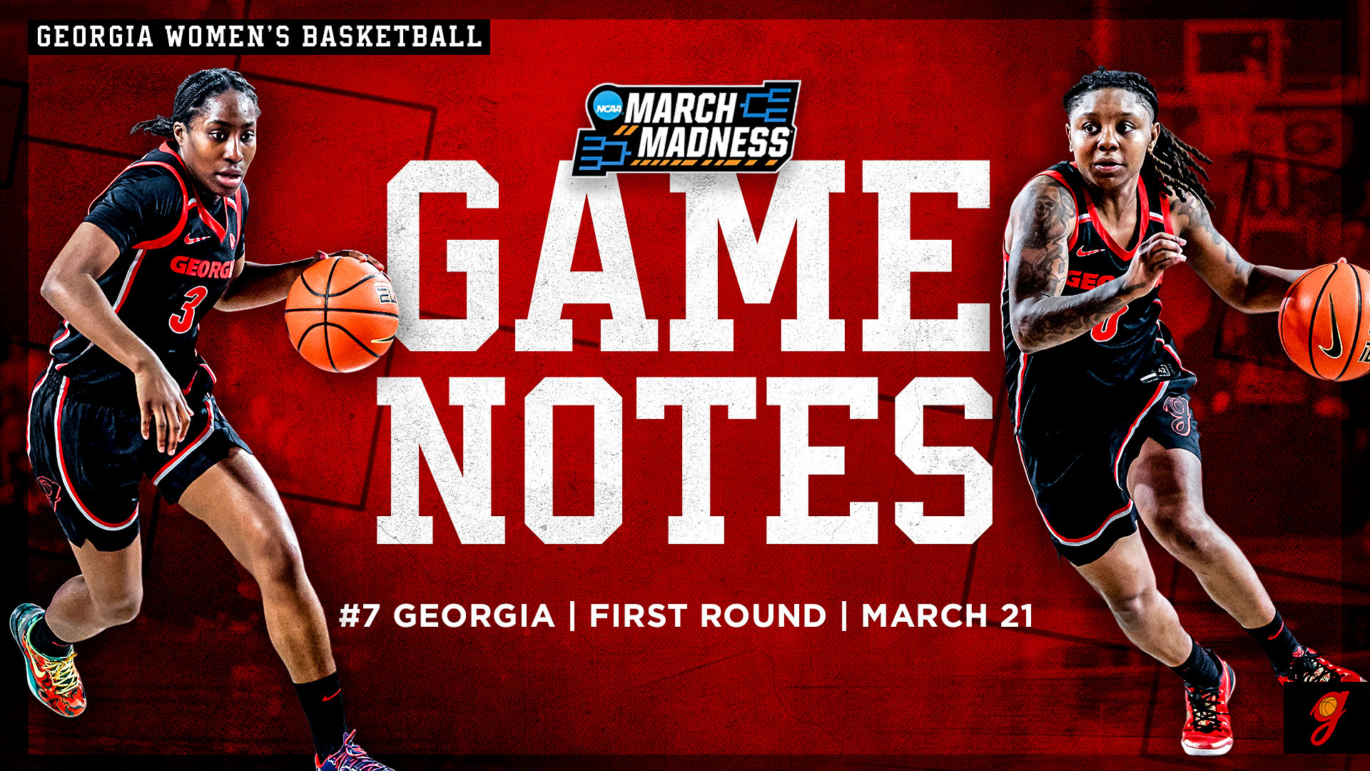 Georgia Bulldogs tournament recap graphic