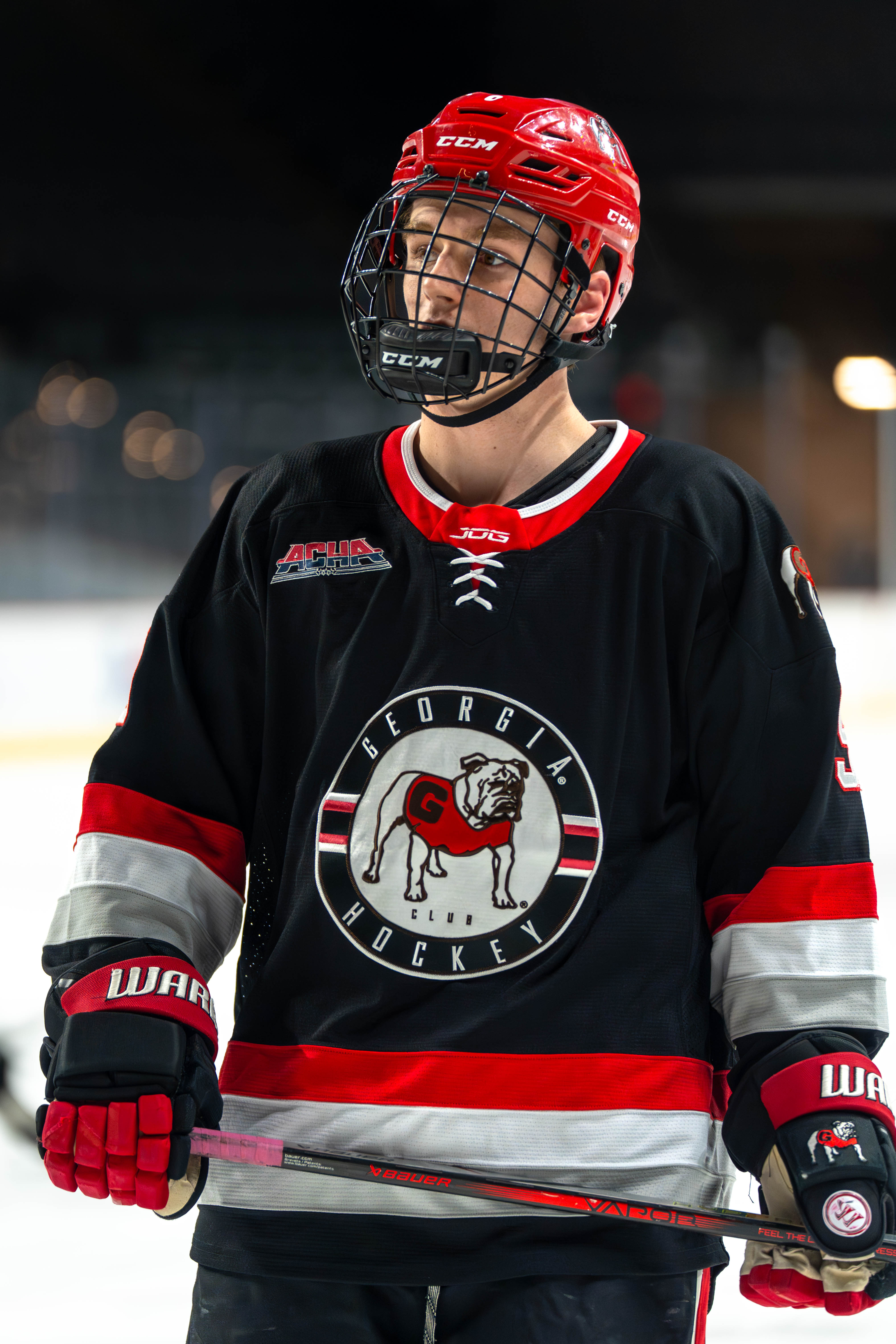 UGA Hockey warm-up detail photo