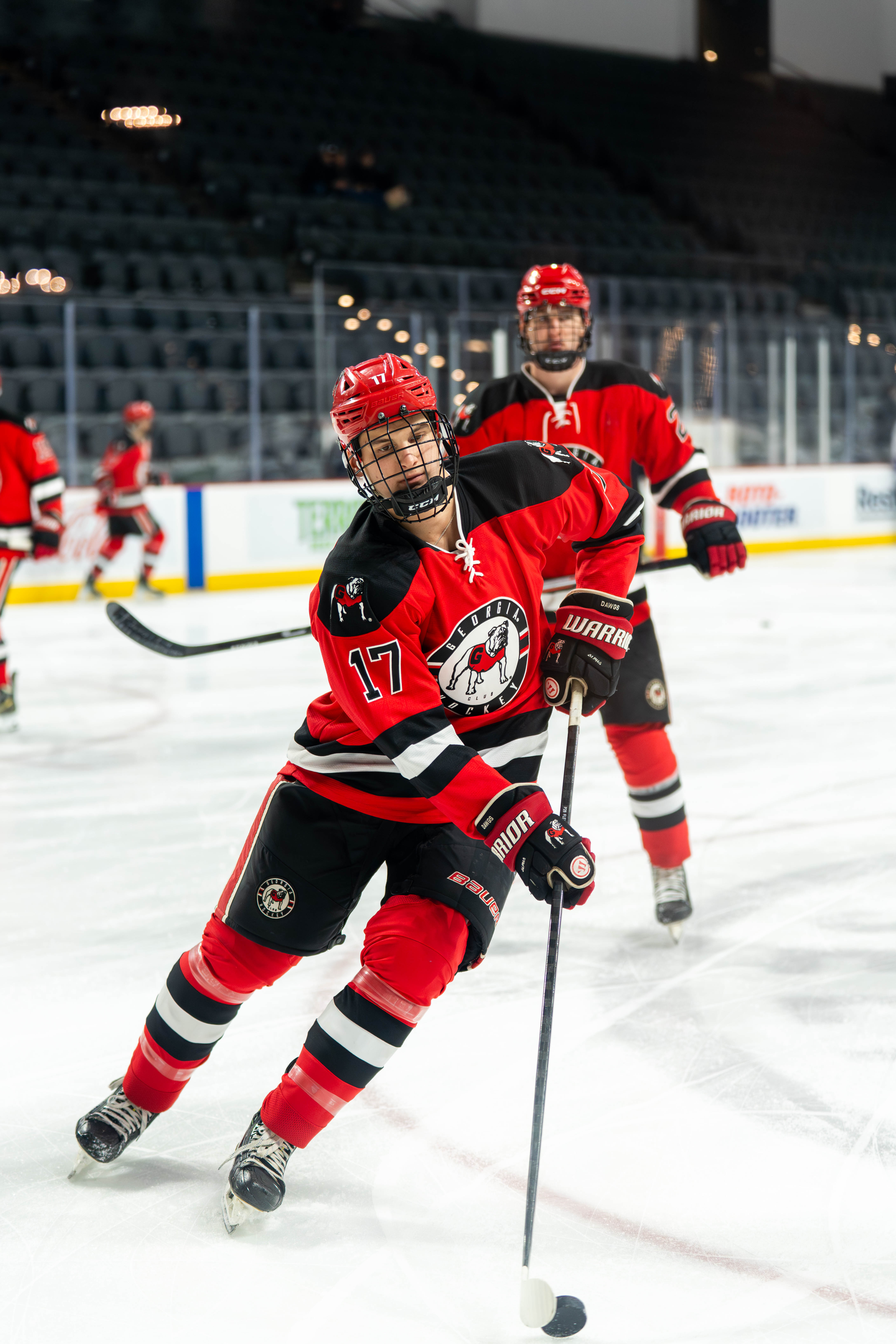 UGA Hockey skate warm-up photo