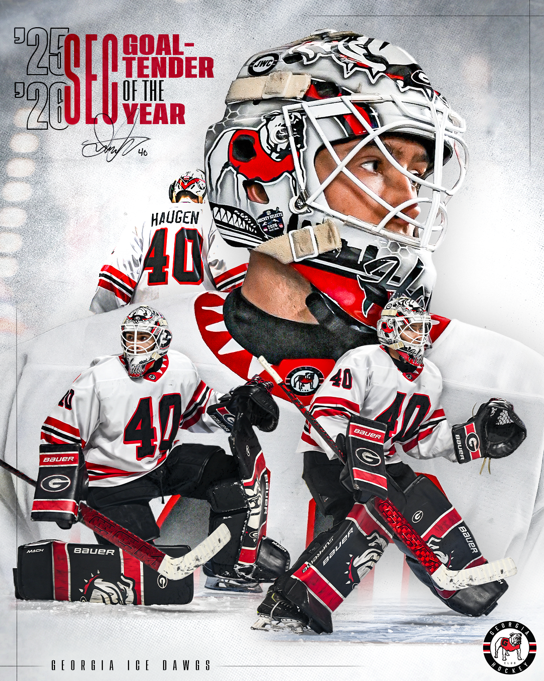 UGA Hockey up next graphic