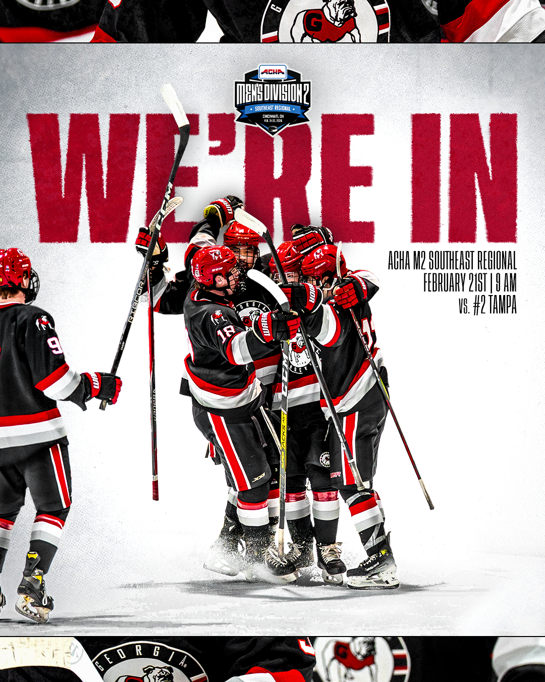 UGA Hockey schedule graphic
