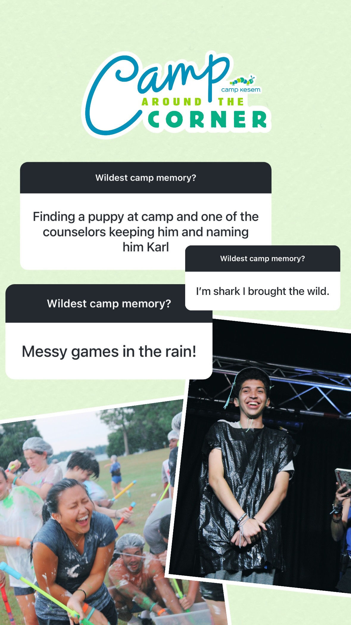 Camp Around the Corner campaign design