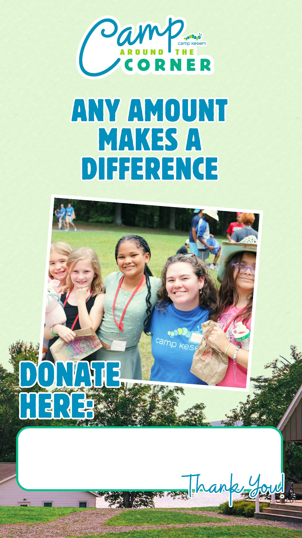 Camp Around the Corner campaign design