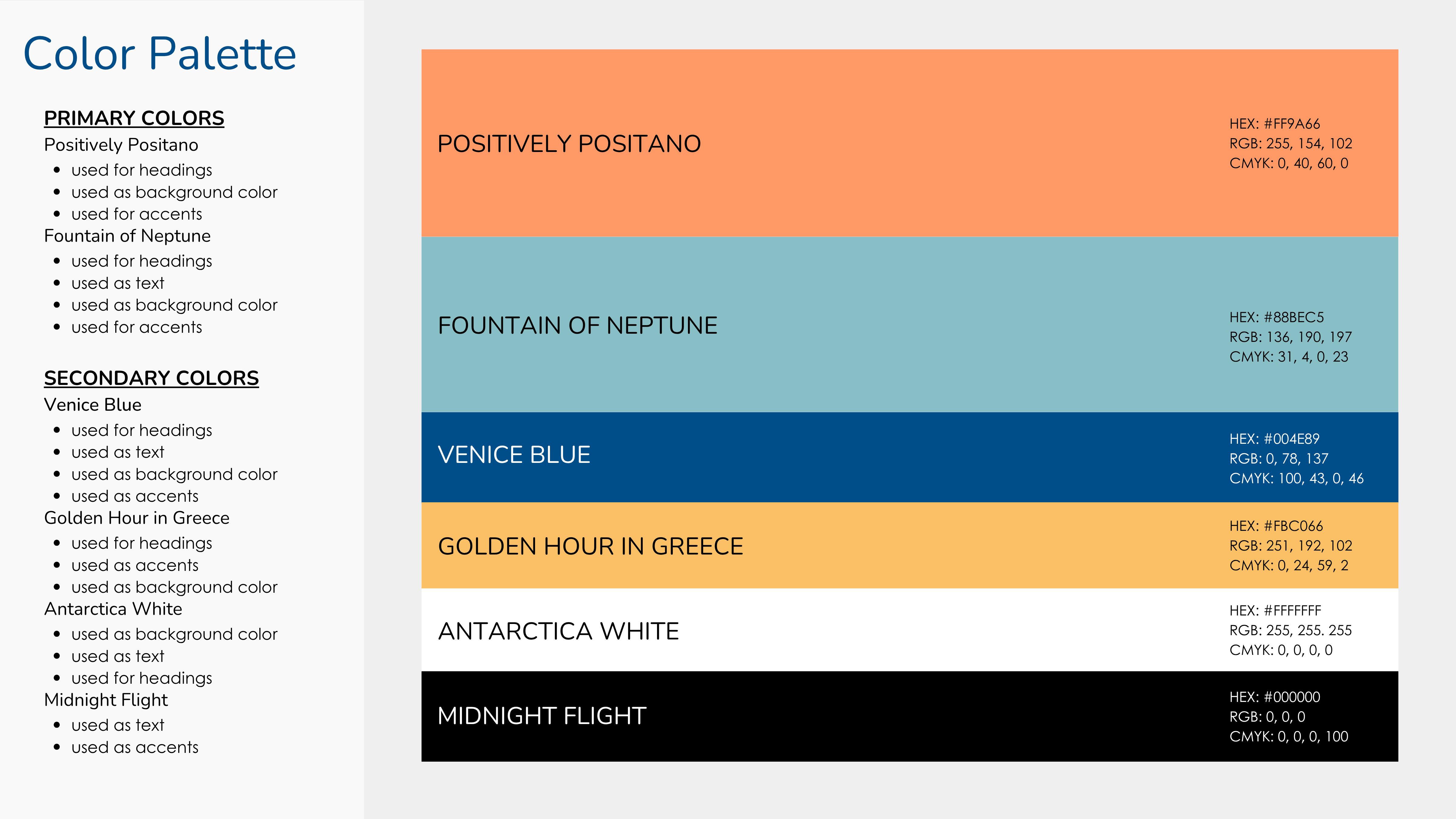 VentureVerse color palette