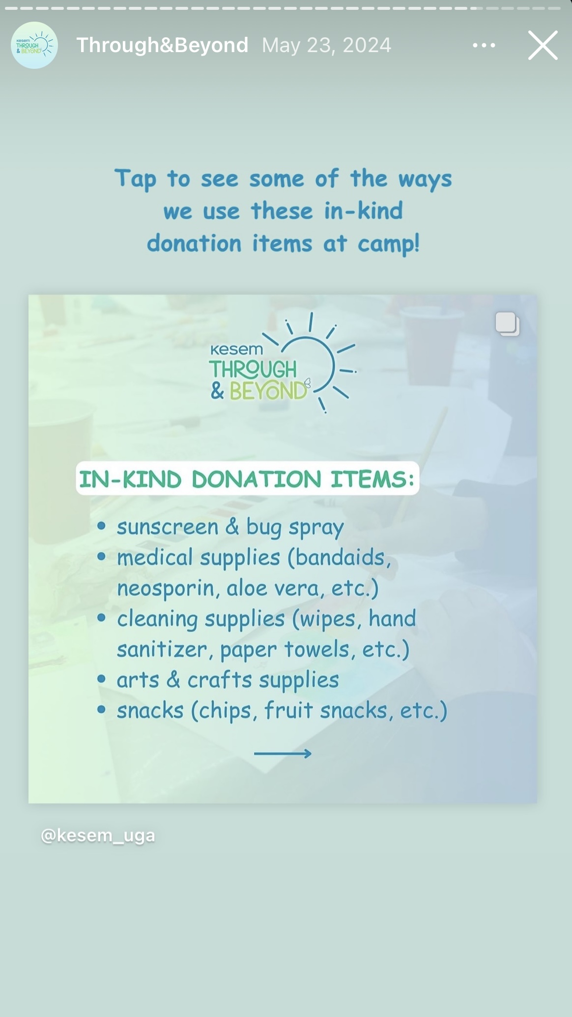 Kesem Through & Beyond Campaign Story