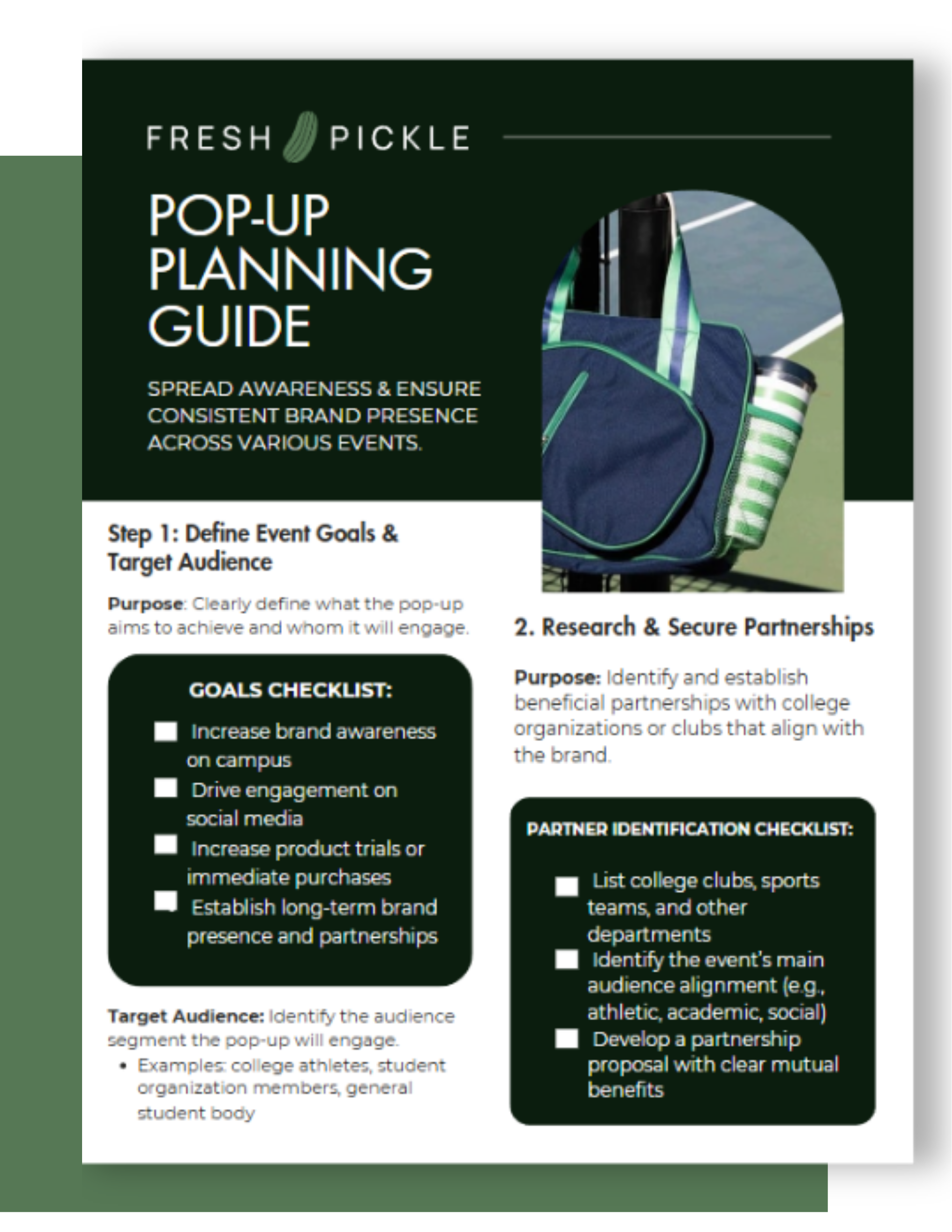 Pop-up guide screenshot