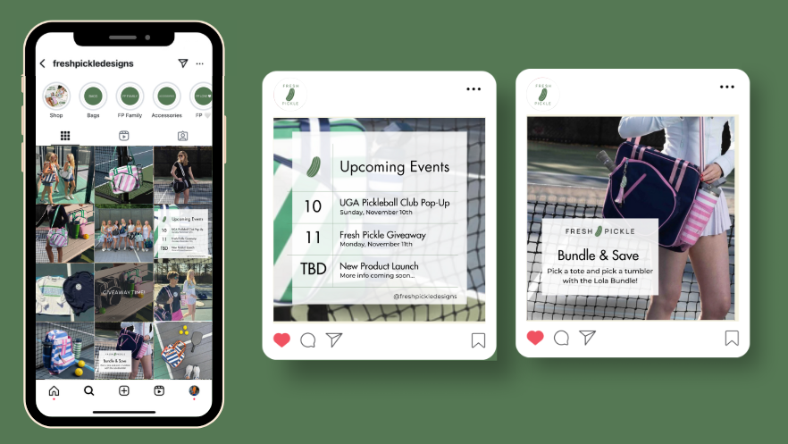 Instagram grid mockup
