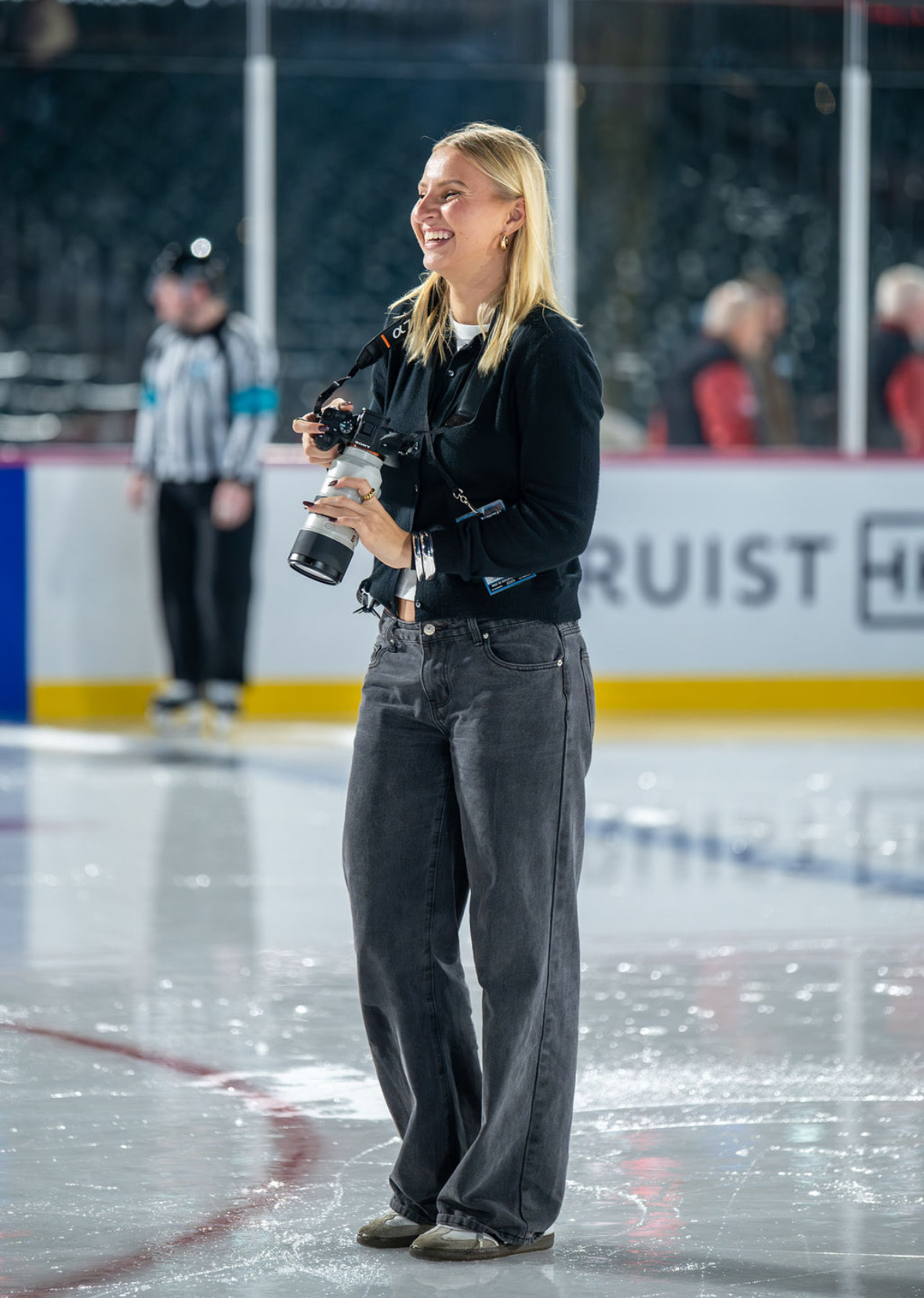 Me capturing photo for UGA Ice Dawgs